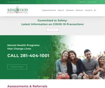 Kingwoodpines.com(Mental Health Facility) Screenshot