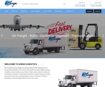 Kingzlogistics.com(Kingz International Logistics) Screenshot