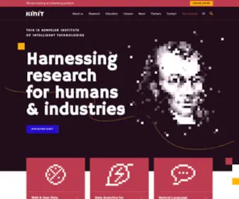 Kinit.sk(Harnessing research for humans & industries) Screenshot