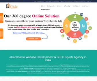 Kinixsystems.com(Wordpress development services) Screenshot