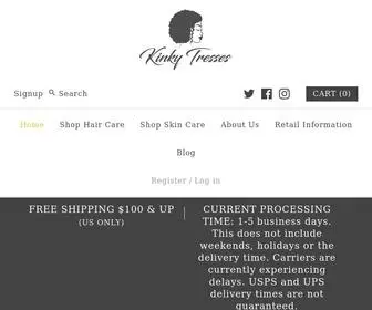 Kinkytresses.com(Kinky Tresses Moisturizing Natural Hair Products For Dry Natural Hair) Screenshot