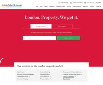 Kinleigh.co.uk(The London estate agent Kinleigh Folkard & Hayward) Screenshot