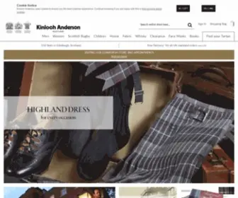 Kinlochanderson.com(Kilts, Tartans, Highland Dress, Kilt Accessories) Screenshot