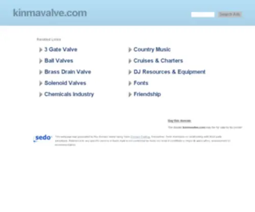 Kinmavalve.com(Kinmavalve) Screenshot