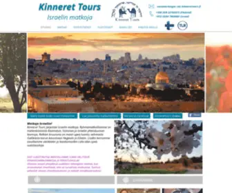 Kinnerettours.fi(Kinneret Tours Israelin Matkoja) Screenshot