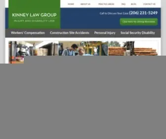 Kinneylawgroup.com(Seattle Workers' Compensation Attorneys) Screenshot