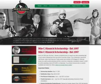 Kinnickscholarship.org(Est) Screenshot
