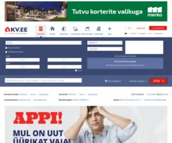 Kinnisvaraweb.ee(Kinnisvara KV.EE) Screenshot