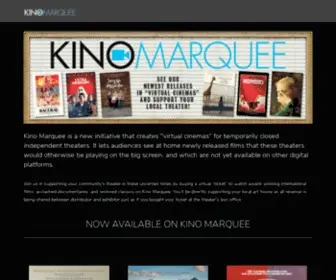 Kinomarquee.com(Kino Marquee) Screenshot