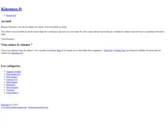Kinomax.fr(Kinomax, critiques de films) Screenshot