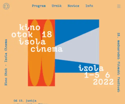 Kinootok.org(Mednarodni filmski festival kino otok) Screenshot