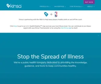 Kinsahealth.com(Kinsa Inc) Screenshot