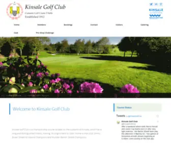 Kinsalegolf.ie(Kinsale Golf Club) Screenshot