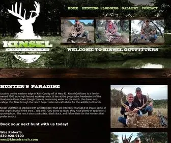 Kinselranch.com(Kinsel Outfitters) Screenshot