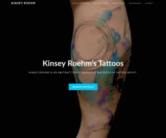 Kinseyroehmtattoos.com(Maryland Watercolor Tattoo Artist) Screenshot