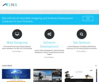 Kinsinfosoft.com(Web Designing in Noida) Screenshot