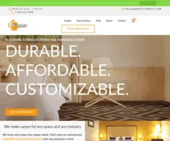 Kinsleycarpets.com(Hospitality Carpet & Hotel Carpet From the Manufacturer at Wholesale) Screenshot