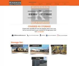 Kinsmanselfstorage.com(Home) Screenshot