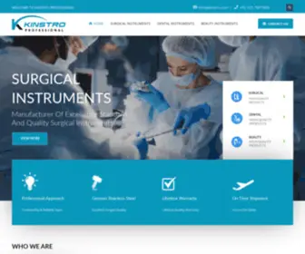 Kinstro.com(Manufacturer & Supplier of Surgical) Screenshot