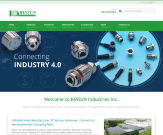 Kinsun.com(Over 33 Years of Waterproof Connectors & Modular Jacks & RF Antennas Supply) Screenshot