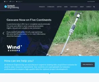 Kintech-Engineering.com(Leading Manufacturer of Data Loggers for Wind And Solar Measurement) Screenshot