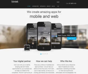 Kintek.com.au(Web Design Brisbane) Screenshot