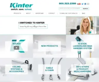Kinter.com(Retail Display Hardware Solutions) Screenshot