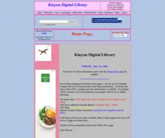 Kinyon.com(Kinyon Digital Library) Screenshot