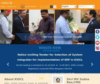 Kioclltd.in(KIOCL Ltd) Screenshot