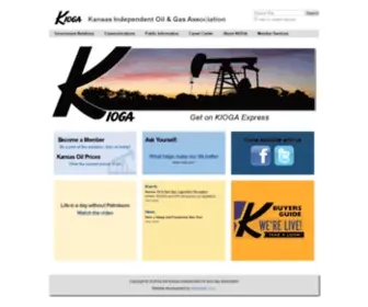 Kioga.org(Kansas Independent Oil & Gas Association) Screenshot