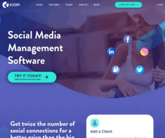 Kiopi.com(KIOPI Social Media Management Software) Screenshot