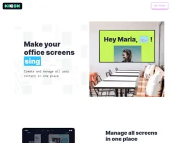 Kiosk.show(Make your office walls come alive) Screenshot