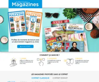 Kiosquecadeau.fr(Offrez un abonnement magazine en cadeau parmi plus de 120 titres) Screenshot