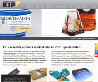 Kip.de(Faltschachtelhersteller) Screenshot