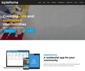 Kiplehome.com(Creating Safe & Connected Communities) Screenshot