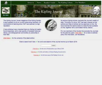 Kiplingjournal.com(The Kipling Society) Screenshot