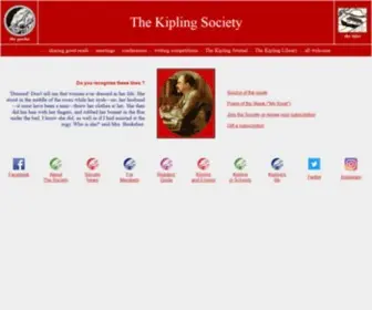 Kiplingsociety.co.uk(Kipling Society) Screenshot