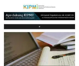 Kipmi.or.id(Komunitas Ilmuwan dan Profesional Muslim Indonesia) Screenshot
