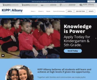 Kippalbany.org(KIPP Albany Community Public Charter Schools) Screenshot