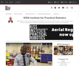 Kipr.org(KISS Institute for Practical Robotics) Screenshot