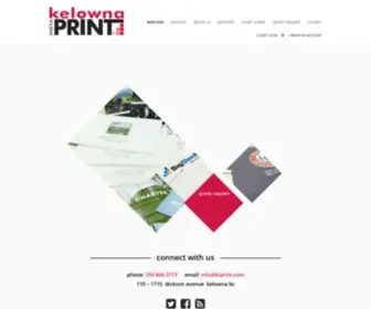 Kiprint.com(Kelowna Digital Printing For Design Solutions) Screenshot