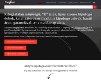 Kipufogoalkatreszek.com(Főoldal) Screenshot