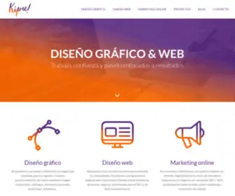 Kipustudio.com(Estudio de diseño gráfico y web en Tarragona) Screenshot