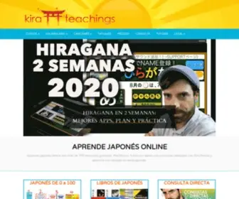 Kira-Teachings.com(CURSOS DE JAPONÉS EN LÍNEA) Screenshot