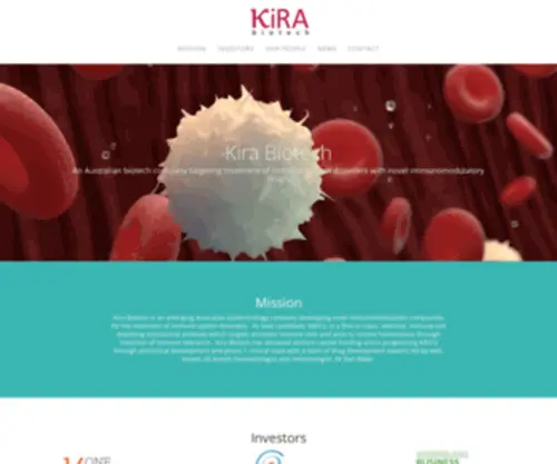 Kirabiotech.com(Kira Biotech) Screenshot