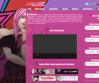 Kirabuckland.com(Voice Actress) Screenshot