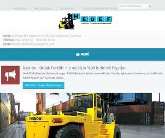 Kiralikforkliftkiralama.net(Hedef Forklift Kiralama) Screenshot