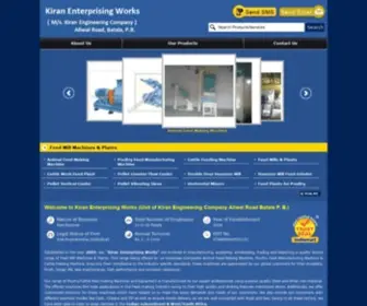 Kiranenterprisingworks.com(Kiran Enterprising Works (Unit of Kiran Engineering Company Aliwal Road Batala P) Screenshot