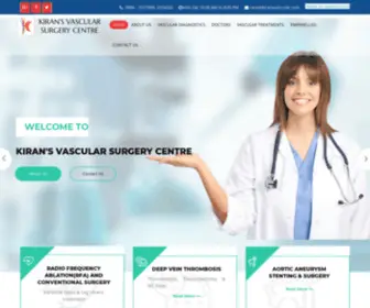 Kiransvascular.com(Kiran's Vascular Surgery Centre) Screenshot