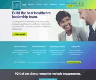 Kirbybates.com(Healthcare Executive Search) Screenshot